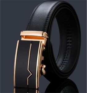 Belt Men High-end skórzany automatyczna klamra Krowi Business Business Men's Casual Pass A023