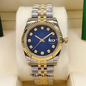 Fashion Ladies Watch 36 mm Lady Automatyczne zegarki mechaniczne ze stali nierdzewnej Składanie Kluczowa Kluczowa Kamieniczka Sport Waterproo286o