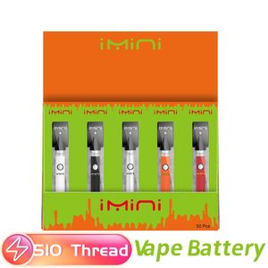 Produttore originale Imini AVV AVB Batteria a tensione variabile 510 Carrelli 380mAh Batterie Preriscaldamento Penna Vape per cartucce di vapore nella scatola di visualizzazione Cina Fabbrica diretta