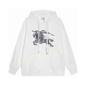 3D War Horse Sweater Masculino Designer Hoodie 2023 Nova Carta Feminina Manga Longa Malha Moletom Algodão Crew Neck Moletom Masculino Feminino Suéter Solto Jaqueta