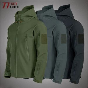 Other Sporting Goods Military Shark Skin Soft Shell Jackets Men Tactical Windproof Waterproof jacket men Army Combat Jackets Mens Hooded Bomber Coats 230927