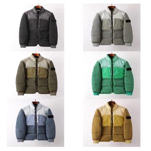 Winter men women puffer jacket Letter embroidery Outdoor Jackets Geometric printed casual fashion Luxury brand jacket 6 styles black blue green size m-2xl