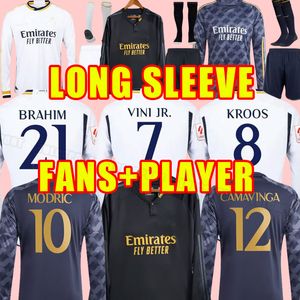 23/24 CAMAVINGA HAZARD soccer Jerseys 2023 2024 2024 REAL MADRIDS BENZEMA RODRYGO RUDIGER MODRIC MARCELO ASENSIO LUCAS V TCHOUAMENI long sleeve fans player version