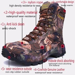 Rain Boots Top Quality Mens Outdoor Hiking Trekking Waterproof Desert Military Combat Army Camouflage Safety Shoes Work Shoe 230927