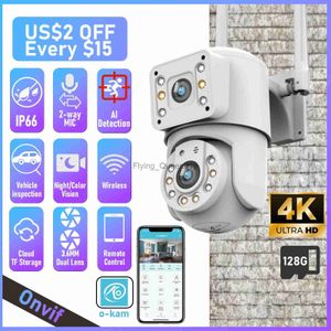 CCTV -lins SMVP 6MP PTZ WiFi Camera Dual Lens Dual Screen AI Human Detect Auto Tracking Wireless Outdoor Surveillance Camera YQ230928