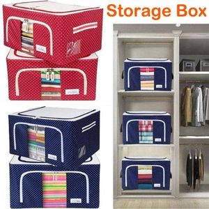 Clothing & Wardrobe Storage Drop Oxford Fabric Box With Steel Frame For Clothes Bed Sheets Blanket313T