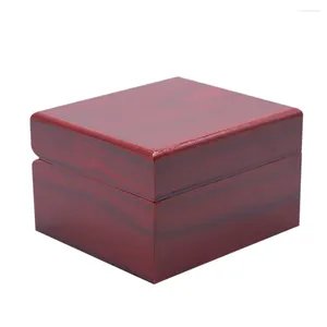 Jewelry Pouches 1pc Elegant Storage Box Sturdy Wood Container For Watch Use Bag