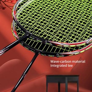 Badminton Rackets Single BeatBadminton Racquet Full Carbon Ultra Light Adult Hit Durable Professional Grade Racket 230927