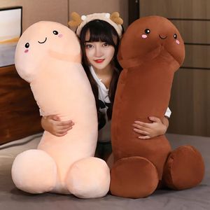 Bambole di peluche Dimensioni giganti Vita reale Divertente Pene Peluche Ripiene Morbido Dick Doll Simulazione Pene Peluche Cuscino Giocattolo Carino Giocattolo sexy Regali 230927