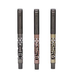 Canetas de fonte Yiren 890 Metal Pen Fine Nib Hollow Out Belo Padrão Tinta Presente para Escola de Escritório de Negócios 230927