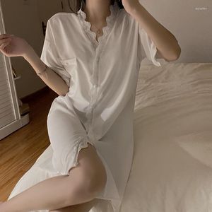 Ropa de dormir para mujer 2023 Verano Mujer Camisón Versión coreana Manga corta Dulce Lindo Servicio a domicilio Pijamas Sexy