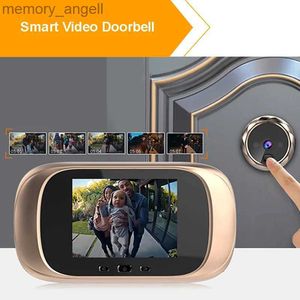Doorbells Akıllı Video WiFi Kamera ile Kapı Zil Sistemi Kamera Kilit Açma Video Dijital Peephol HD Kapı Telefon Video Ev için İntercom YQ230928