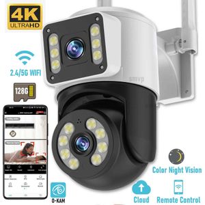 CCTV Lens 4K 8MP 6MP Dual Lens PTZ WiFi IP Camera with Dual Screen AI Auto Tracking Outdoor Security CCTV Surveillance Camera Camhipro App YQ230928