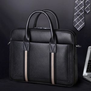 Valigette Scione Valigetta a righe alla moda giapponese e coreana Borsa da uomo in pelle da lavoro Borsa orizzontale di grande capacità 230927