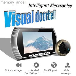 Doorbells 4.3" Smart home Digital visual intercom Doorbell Door peephole Camera Doorbell Video Recorder Night Vision PIR Motion No Disturb YQ230928