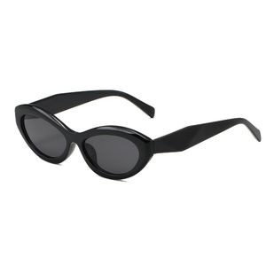 Solglasögon 2023 Designer Solglasögon Kvinna Cateye Goggle Beach Sun Glasses Classic Man Eyeglasses Valfritt högkvalitativt glasögon med paket