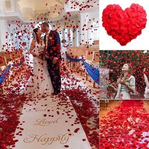 Faux Floral Greenery Wholesale Artificial Rose Petal Wedding Flower Petal Party Romantic Decoration Simulation Rose Petals Party Event Accessories 230928