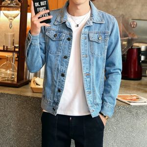 Men's Vests Mens Fashion Blue Black Denim Jackets Male Boy Pocket Trendy Bomber Coats Men Outwear Windbreaker Motorcycle Jeans Tops 230927