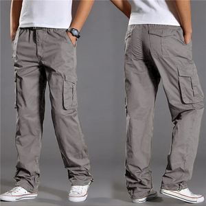 Męskie spodnie marka masy presy menu spodni bawełniane luźne spodnie męskie spodnie kombinezon multi kieszeni proste joggery Homme 3xl 230927