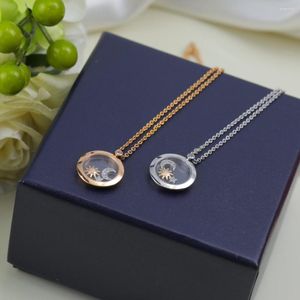 Pendant Necklaces High Quality Sweet Romantic Sun Moon Heart Necklace For Women Simple And Fashionable Jewelry Gifts