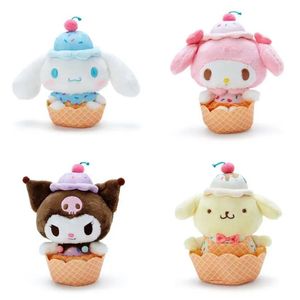 Plush Keychains 10pieces/Lot 12cm Keychain Small Pendant Ice Cream Cake Style för barn Barn 230927