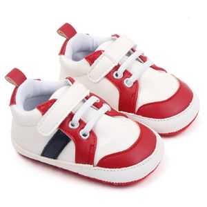 First Walkers Baby Shoes Boys Born niemowlę Maluch Casual Comfor Bawełna Podele Anti Slip Pu Skórzana szóste Moccasiny 2309928