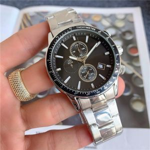 Brand Watch Men Multifunction style stainless steel Calendar quartz wrist Watches Small dials can work BS21291b