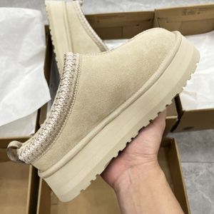 Tasman Slippers Tazz Australian Ultra Mini Boot Women الكاحل غير الرسمي أعلى الجودة من جلد الغزال المليء بالمزيج الراحف مصمم الشتاء أحذية المرأة ugge slippers platform