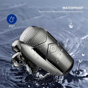 Electric Shaver Men Grooming Kit Floating Head Shaver with Beard and Nose Trimmer 6 in 1 Electric Shaver IPX7 Waterproof Dry and Wet LCD Display YQ230928