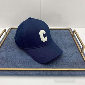 C hat Baseball Caps Designer Hats C-letter Arc Embroidered Baseball cap for stars female Navy black hat Celi hat PVR5 JKO9