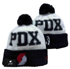 Blazers Beanies Porland North American Basketball Team Side Patch Winter Wool Sport Knit Hat Skull Caps