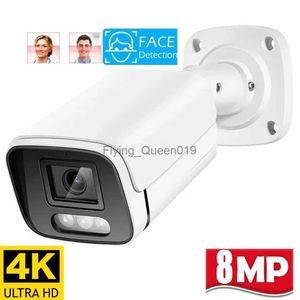 Obiektyw CCTV 4K 8MP kamera IP Audio Outdoor Poe H.265 Metal Bullet CCTV Strona główna 4MP Super HD Color Security Security Camera YQ230928