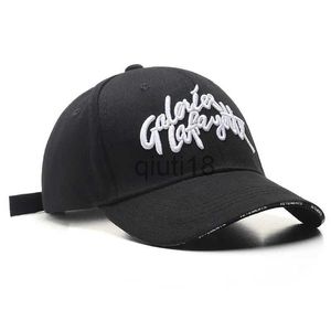 Top Caps 2023 Moda Yeni Şapka Mektubu İşlemeli Kavisli Pamuk Beyzbol Kapağı Açık Hava Sporları Sıradan Erkek Güneş Koruyucu Kadın Çift Cap X0928