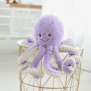 Plush Dolls 80cm Cuddly Simulation Huge Octopus Pendant Plush Stuffed Toy Soft Animal Home Accessories Cute Doll Children Gifts 230927