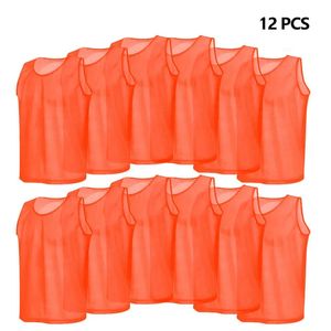 Andra sportvaror 12 PCS barn Kid Quick Torking Basketball Jersey Team Sport Football Vest Soccer Pinnies Jerseys Youth Practice Training Bibbs 230927