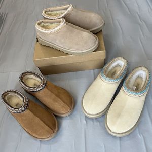 Tasman kapcie designer boot mini buty platforma kobiety botki fur