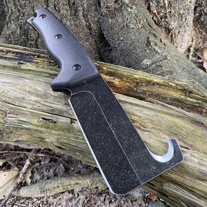 Spring Steel Wood Spliting Knife Mangan Steel Outdoor Survival Knife Wilderness Knife Cutting Knife Field Survival Knife Höjd hårdhet