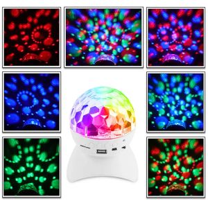 Dazzling LED Stage Light LED RGB Controller Magic Ball Bluetooth Speaker Rotating Lamp for KTV Party DJ Disco House Club LL