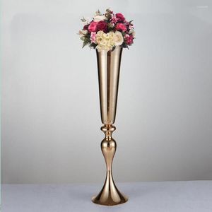 Candle Holders 74cm Height Gold/ Silver Vases Metal Stand Wedding Centerpieces Event Flower Road Lead 10 Pcs/ Lot