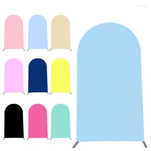 Spandex admiralty arch Backdrop for Wedding, Banquet, Birthday Party Decoration - Elastic Flower Door Screen Cover