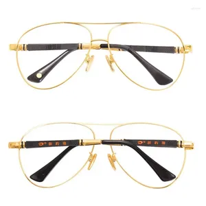 Sunglasses Frames Vazrobe Gold Eyeglasses Male Oversized Glasses Men Luxury Design Large Spectacles For Receipt Eyewear