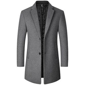 Men's Wool Blends Men Long Winter Jackets Trench Coats 40 Autumn Male Business Casual Size 4XL 230927