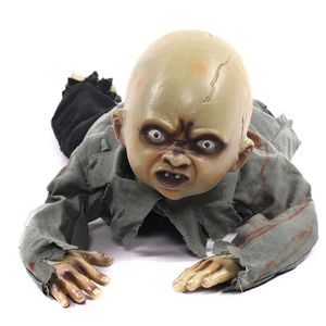 Inne imprezy imprezowe Animated Crawing Baby Zombie Scary Ghost Babies Doll Haunted Halloween Decor Rekwizyty 230927