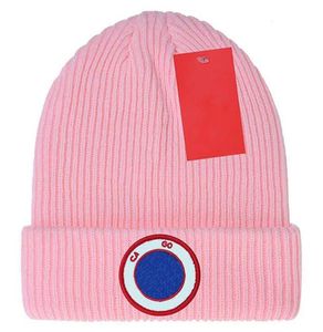 Marca designer canadá malhas temperamento versátil gorro de malha quente carta design presente de natal muito agradável chapéu a15