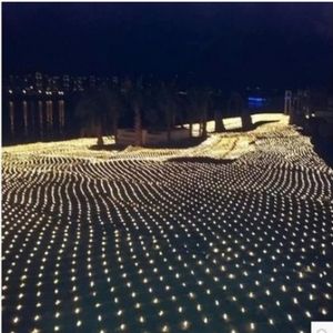 10Mx8M большой размер LED 8 Модель Mesh Lights Lamps Garden Net Light Водонепроницаемый уличный бар Освещение украшения Рождество Новый год dec327o