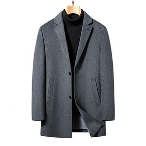 Misto lana da uomo Cappotto di alta qualità Moda Bello Tendenza Uomo Business Casual Trench Spessore invernale Poliestere 230928