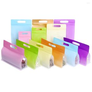 Gift Wrap 500Pcs Self Seal Resealable Recyclable Packaging Pouches Colorful Plastic Stand Up Bag For Snack Coffee Tea Nuts