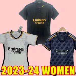 Kvinnor 23/24 Camaveringa Soccer Jerseys 2023 Real Madrids Rodrygo Rudiger Modric Marcelo Asensio Lucas V Tchouameni fans version Bellingham Girl Home Away Tredje