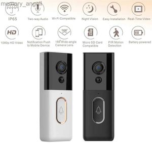 Komórki drzwi Tuya Smart Home Video Doorbell Waterproof Night Vision Bezpieczeństwo domowe FHD Kamera Digital Visual Intercom Wifi Door Bell Cam DB204 YQ230928