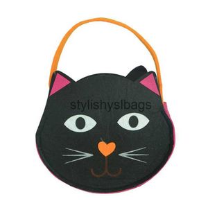 Tragetaschen, Halloween-Kürbis-Tasche, Handtasche, Süßigkeiten-Tasche, Kürbis-Tasche, Kürbis-Tasche, Spinnen-Fledermaus-Tasche, schwarze Katzen-Tasche03stylishyslbags